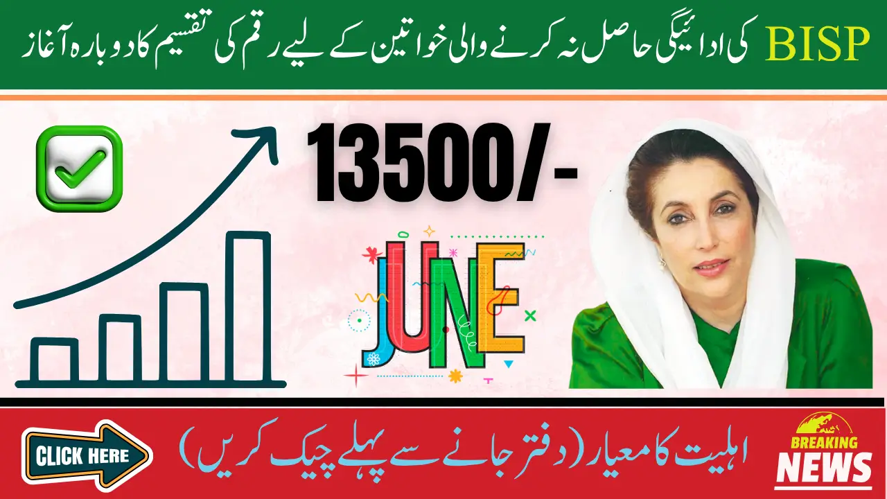BISP Payment Reopen For Unpaid Women Check Complete 13,500 Details
