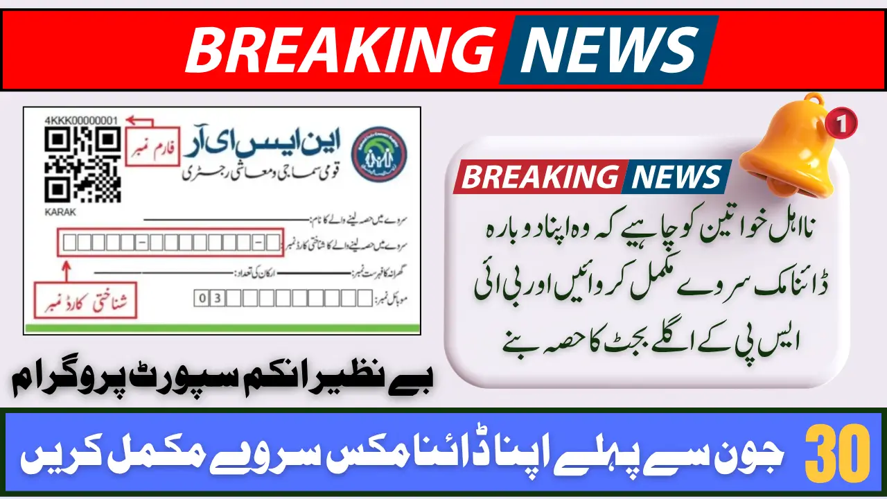 NSER Dynamic Survey June 2025 How to Check & Complete NSER Survey Procedure