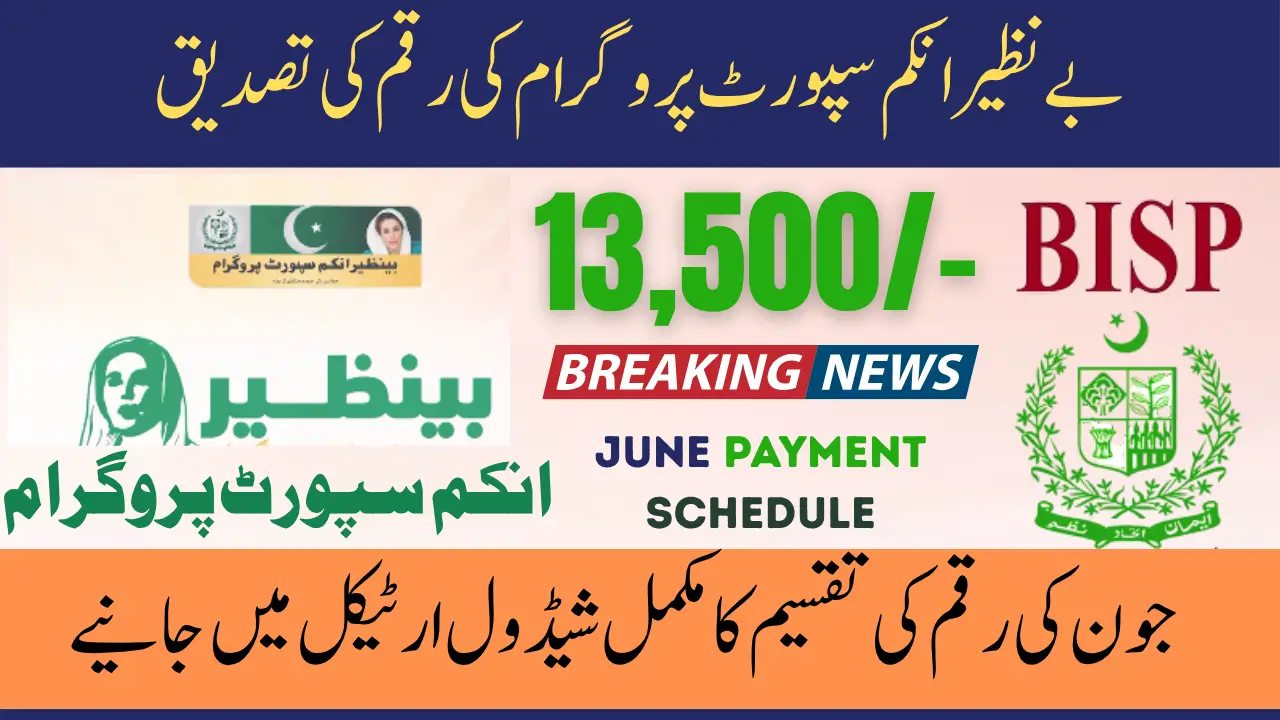 BISP 8171 Web Portal Payment Verification Check June 2025 Payment Distribution Schedule