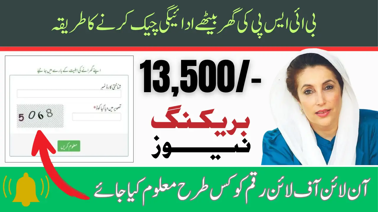 BISP SMS Method To Track 13500 Payment Complete (Online & Offline) Procedure